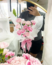 Load image into Gallery viewer, Signature Mother's Day Bouquet To You (Pastel Pink Carnation Bouquet-12 Stalks)