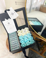 Load image into Gallery viewer, Everlasting Soap Flowers Box (Cash RM 50 x 10pcs Giftbox With Bluish Tone)