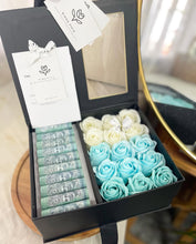 Load image into Gallery viewer, Everlasting Soap Flowers Box (Cash RM 50 x 10pcs Giftbox With Bluish Tone)