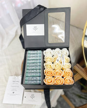 Load image into Gallery viewer, Everlasting Soap Flowers Box (Cash RM 50 x 10pcs Giftbox With Champagne Tone)