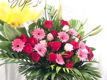 Load image into Gallery viewer, Congratulatory Flower Stand To You (Roses, Daisy, Lily, Carnation Leaf, Cordyline)