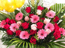 Load image into Gallery viewer, Congratulatory Flower Stand To You (Roses, Daisy, Lily, Carnation Leaf, Cordyline)