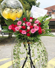 Load image into Gallery viewer, Congratulatory Flower Stand To You (Roses, Daisy, Lily, Carnation Leaf, Cordyline)