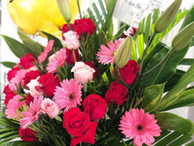 Load image into Gallery viewer, Congratulatory Flower Stand To You (Roses, Daisy, Lily, Carnation Leaf, Cordyline)