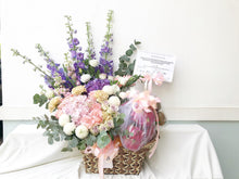 Load image into Gallery viewer, Extravagant Fruit Flower Basket To You (Purple Pink Earth Color Design )