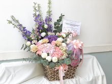 Load image into Gallery viewer, Extravagant Fruit Flower Basket To You (Purple Pink Earth Color Design )
