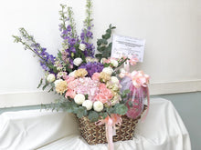 Load image into Gallery viewer, Extravagant Fruit Flower Basket To You (Purple Pink Earth Color Design )