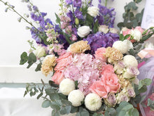Load image into Gallery viewer, Extravagant Fruit Flower Basket To You (Purple Pink Earth Color Design )