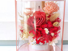 Load image into Gallery viewer, Preserved Flower Box To You Roses (1 Red Roses & Hydrangea Design)