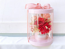Load image into Gallery viewer, Preserved Flower Box To You Roses (1 Red Roses &amp; Hydrangea Design)
