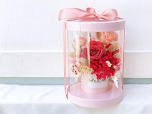 Load image into Gallery viewer, Preserved Flower Box To You Roses (1 Red Roses & Hydrangea Design)