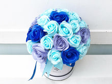Load image into Gallery viewer, Everlasting Soap Flower Box To You - 33 Roses (Blue Design)