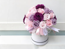 Load image into Gallery viewer, Everlasting Soap Flower Box To You - 33 Roses (Purple Design)