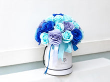 Load image into Gallery viewer, Everlasting Soap Flower Box To You - 33 Roses (Blue Design)