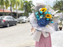 Load image into Gallery viewer, Prestige XL Bouquet To You (Sunflower, Tulip, Hydrangeas, Assorted Fillers and Green)