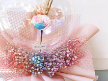 Load image into Gallery viewer, Ballon Wrap Bouquet To You (Multi-Colors Roses & Assorted Dried Flowers)