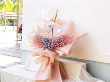 Load image into Gallery viewer, Ballon Wrap Bouquet To You (Multi-Colors Roses &amp; Assorted Dried Flowers)
