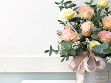 Load image into Gallery viewer, Flower Box To You (Eustoma, Eucalyptus, Statice, Casphia)