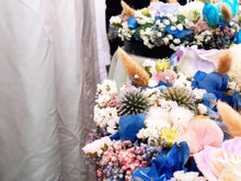 Load image into Gallery viewer, Premium Wreath To You (Roses, Hydrangea,Echinops, Ping Pong, Cotton Flower, Bunny Tails, Baby Breath)