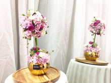 Load image into Gallery viewer, Topiary To You (Roses, Hydrangea,Eryngium, Spray Roses, Astranti)