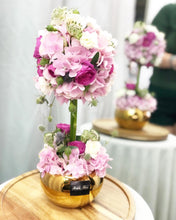 Load image into Gallery viewer, Topiary To You (Roses, Hydrangea,Eryngium, Spray Roses, Astranti)