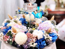 Load image into Gallery viewer, Premium Wreath To You (Roses, Hydrangea,Echinops, Ping Pong, Cotton Flower, Bunny Tails, Baby Breath)
