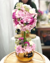 Load image into Gallery viewer, Topiary To You (Roses, Hydrangea,Eryngium, Spray Roses, Astranti)