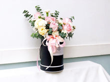 Load image into Gallery viewer, Flower Box To You (Roses, Carnation, Spray Carnation, Eucalyptus, Statice, Casphia)