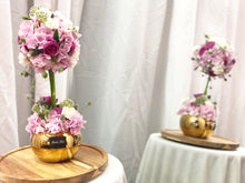 Load image into Gallery viewer, Topiary To You (Roses, Hydrangea,Eryngium, Spray Roses, Astranti)