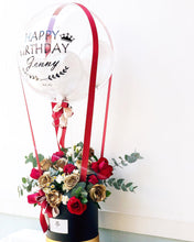 Load image into Gallery viewer, Hot Air Ballon To You (Roses, Eucalyptus, Spray Carnations)