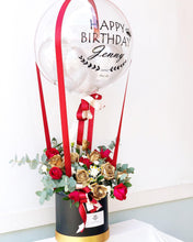 Load image into Gallery viewer, Hot Air Ballon To You (Roses, Eucalyptus, Spray Carnations)