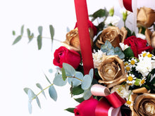 Load image into Gallery viewer, Hot Air Ballon To You (Roses, Eucalyptus, Spray Carnations)