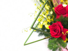 Load image into Gallery viewer, Premium Fruit Flower Basket To You (Ginger, Lily, Roses, Carnations, Dancing Lady, Greens)