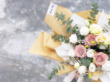 Load image into Gallery viewer, Prestige Wrap Roses To You (Kraft Wrap Soft Earth Colours Design)