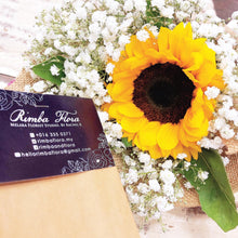 Load image into Gallery viewer, Signature Bouquet To You (Sunflower Baby Breath Design)