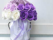 Load image into Gallery viewer, Everlasting Soap Flower Box To You - 33 Roses (Ombre Purple Design)