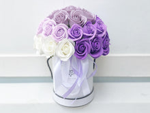 Load image into Gallery viewer, Everlasting Soap Flower Box To You - 33 Roses (Ombre Purple Design)