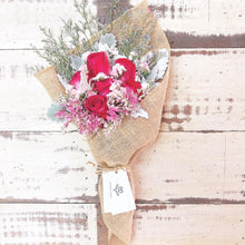 Load image into Gallery viewer, Signature Bouquet To You (Roses Red Silver Leaf Design)