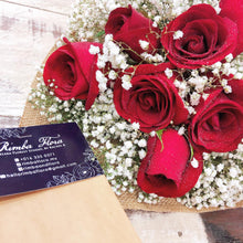 Load image into Gallery viewer, Signature Bouquet To You (Roses Red Baby Breath Design)