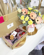 Load image into Gallery viewer, Flower Box To You (Daisy, Carnations Coral Yellow Design)