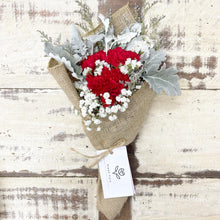 Load image into Gallery viewer, Signature Bouquet To You (Carnation Deep Red Silver Leaf Design)