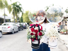 Load image into Gallery viewer, Valentines Hat Box Flower To You Exclusive Design Balloon