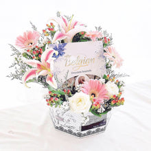 Load image into Gallery viewer, Flower Box With Gift ( Pink Theme Design)