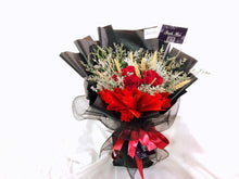 Load image into Gallery viewer, Prestige Bouquet To You (Roses, Silver Leaf, Wheat, Casphia)