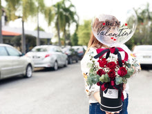 Load image into Gallery viewer, Valentines Hat Box Flower To You Exclusive Design Balloon