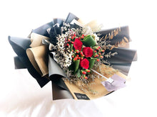 Load image into Gallery viewer, Prestige Bouquet To You (Roses, Pandanus, Casphia, Baby Breathe)