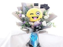 Load image into Gallery viewer, Prestige Emoji Bouquet To You (Emoji, Eustoma , Eryngium, Casphia, Statice, Parvifolia)