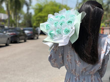 Load image into Gallery viewer, Everlasting Soap Flower Bouquet To You -12 Roses (Tiffany)