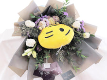 Load image into Gallery viewer, Prestige Emoji Bouquet To You (Emoji, Eustoma , Eryngium, Casphia, Statice, Parvifolia)