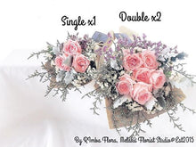 Load image into Gallery viewer, Signature Bouquet To You (Roses Pink Silver Leaf Design)